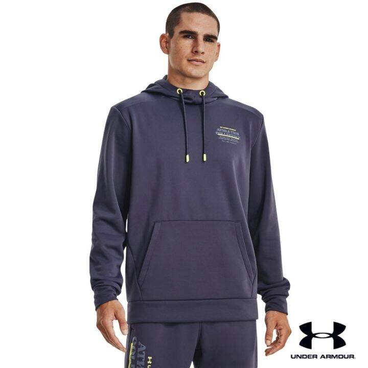 under-armour-ua-mens-armour-fleece-hoodie-อันเดอร์-อาร์เมอร์-เสื้อออกกำลังกายสำหรับผู้ชาย