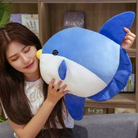 35ซม.50ซม. การ์ตูนปลานุ่ม Plush ของเล่นสัตว์ทะเล Big Blue Whale Soft ของเล่นตุ๊กตาสัตว์ตุ๊กตาปลาน่ารักเด็กวันเกิด Gift