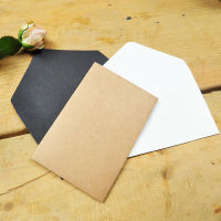 20PcsPack 10.5*6.7CM Kraft Black Paper Envelope Message Card Letter Stationary Storage Paper Gift