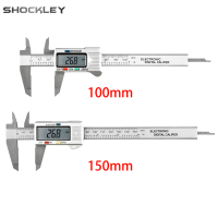 Shockley คาลิปเปอร์ดิจิตอลอุปกรณ์วัดความกว้าง150มม. ไมโครเมตรดิจิตอลกันน้ำเปลี่ยนจากนิ้วเป็นมิลลิเมตรได้ง่าย