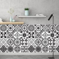 16pcs/set Waterpoof Wall Stickers Transfers Cover For Bathroom Furniture Stairs Kitchen Mural Self-adhesive Removable Wallpaper Wall Stickers  Decals