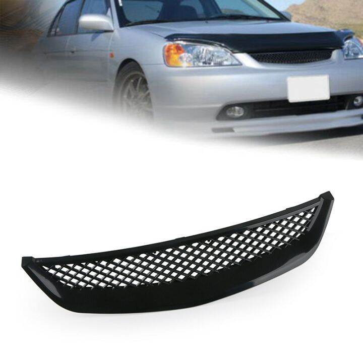 car-gloss-black-mesh-abs-front-hood-grille-grill-for-honda-civic-jdm-type-r-2001-2003