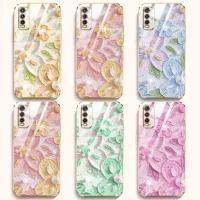 เคสหรูสำหรับ Vivo Y20 Y20i Y3S 2021 Y20S Y20S G Y12S Y12A Y20T Y20A ภาพสีน้ำมันที่ทันสมัยกันกระแทกเคสโทรศัพท์ป้องกันโทรศัพท์ด้วยกล้องพร้อมฟรีสายคล้อง