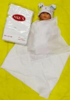 ผ้าอ้อมเด็กแรกเกิด ยี่ห้อ Ness ผ้าอ้อมผ้าสาลูเนื้อEnfant Cotton 100% ผ้าขาวล้วน ไซด์ 27x27นิ้้ว ผ้าเนื้อละเอียดทอสองชั้น ซับน้ำได้ดีเยี่ยม ไม่ระคายเคืองผิวบอกบางแพ้ง่าย กางเกงผ้าอ้อมเด็ก ผ้าห่อตัวเด็ก ผ้าเช็ดตัวเด็ก ผ้าอ้อมแบบซักได้