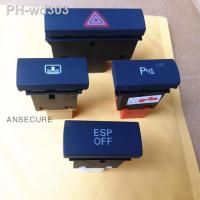 OEM PDC Parking switch ESP Switch Hazard Light Warning Flash switch Rear Sunshade Roller Button Switch For Audi A6 S6 C6