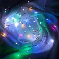 Fairy Lights AA Battery Powered 1M 10 2M 20 3M 30 5M 50 10M 100Leds Silver Led Copper Wire String Light Decorative Fairy Lights Fairy Lights