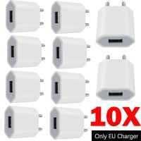 ที่ชาร์จไฟ10ชิ้น1A Usb ที่ชาร์จ USB EU US ปลั๊กอะแดปเตอร์ชาร์จไฟโทรศัพท์ติดผนังสำหรับ Htc Lg