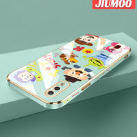 JIUMOO เคสปลอกสำหรับ Samsung กาแลคซี A01ลายการ์ตูนทอยสตอรี่ใหม่เคสพื้นผิวขอบสี่เหลี่ยมแบบนิ่มซิลิกาเจลกันกระแทกเคสมือถือรวมทุกเลนส์กล้องถ่ายรูปฝาครอบป้องกัน