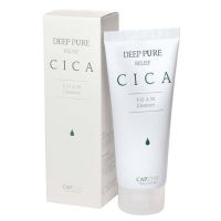 Capstay Deep Pure Relief Cica Foam Cleanser 150ml คลีนเซอร์ทำความสะอาดผิวหน้าสูตรพิเศษจากเกาหลีของแท้พร้อมส่ง