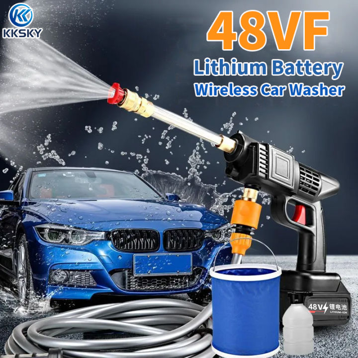 48v Portable High Pressure Car Washer Sale Cordless Power Spray For ...