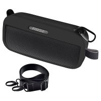 ZOPRORE เคสซิลิโคนอ่อนนุ่มสำหรับ Bose SoundLink Flex ลำโพงพกพาบลูทูธพร้อมสายคล้องไหล่และ Carabiner