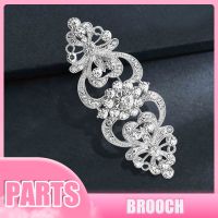 Large Flower Crystal Brooch Pin Bridal Wedding Party Dress Clothing Alloy Vintage Broaches for Women Jewelry