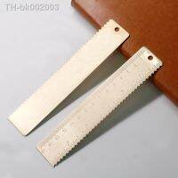 ❆✷♀ TUTU size 12cm 15cm 20cm Outdoor Brass Ruler Bookmark Double Scale Cm Inch Digital For Traveler Notebook H0434