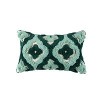 Tufted Decorative Cushion Cover Green Sofa Pillow Case Cover Handmade Home Decor for Living Room Bed