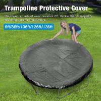 6/8/10/12/13 Feet Trampolines Cover Rainproof UV Resistant Dustproof Wear-resistant Round Trampoline Protective Cover