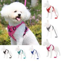 Pet Harness Reflective Walking Safety Sandwich Mesh Vest Dog Safe Chest Strap Leash for Puppy Leashes