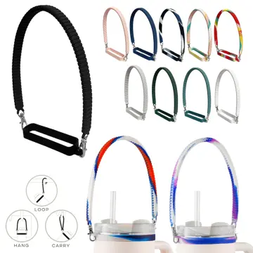 Water Bottle Handle Water Bottle Sling Carrier Holder Strap Soft Durable  Silicone for Most 8-40oz Bottles Compatible Stanley Cup