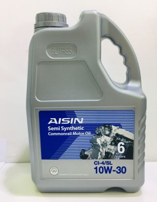 น้ำมันเครื่องดีเซลกึ่งสังเคราะห์ AISIN Semi Synthetic   6L 10W-30 AISIN