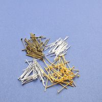 【cw】 50g/lot Metal Flat Pins Gold Antique Color 20 28 30 35 40mm Headpin for Beading Jewelry Making ！