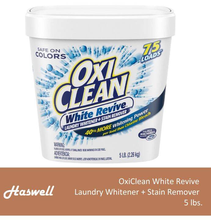 OxiClean White Revive Laundry Whitener + Stain Remover, 5 Lbs. | Lazada PH