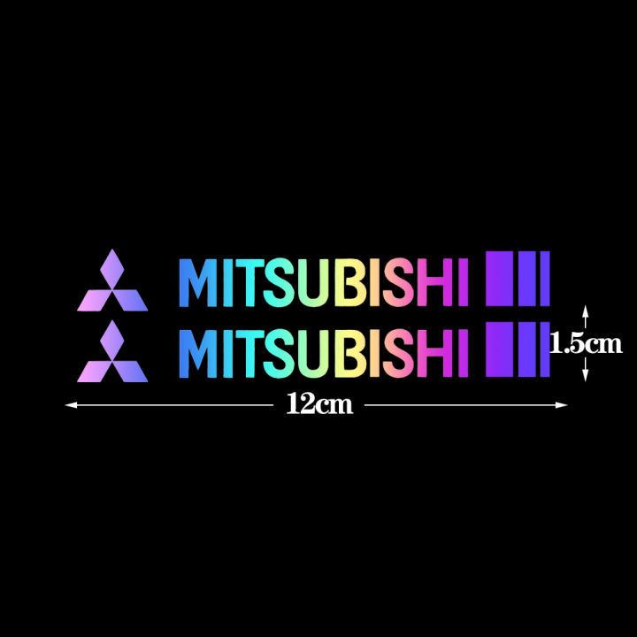 สติกเกอร์ปัดน้ำฝน-mitsubishi-รูปลอกติดกระจกหน้าและหลัง2ชิ้นสำหรับ-mitsubishi-pajero-4-colt-galant-8-lancer-x-outlander