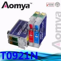 Aomya 92N T0921 Refill Ink Cartridge T0921N Compatible For Epson Stylus C91 CX4300 T27 T26 T27 TX106 TX109 TX117 ARC Chips