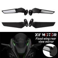 กระจกมองหลังปรับ Spion Motor ลมปรับได้สำหรับ Kawasaki ZX10R ZX9R ZX7R ZX6R ZX636 ZX14R ZX12R