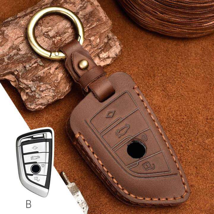 luxury-leather-car-key-cover-case-fob-for-bmw-series-3-5-530li-325li-528li-530-730-x1-x2-x3-x4-x5-x6-keychain-holder-bag-keyring