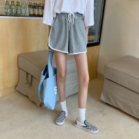 YY iFshion New wide-legged pants female summer 2022 han edition student high waist shorts cargo pants 5 minutes of pants female tide and Seller Socks۞