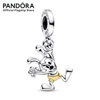 Pandora Disney 100 Oswald sterling silver and 14k gold dangle