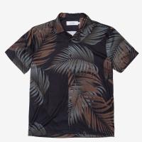 HYPE MENS BLACK DARK PALM SHIRT