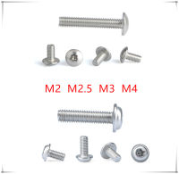 สแตนเลสฟิลลิปสกรูข้ามปิดภาคเรียนสกรูหัวกระทะที่มีปก M2/M2.5/M3/M4นั่งร้านเห็ดหัวรอบหัวสกรู