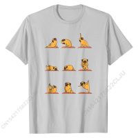 Pug Namaste T-Shirt Tshirts Tops Shirts New Coming Cotton Personalized Design Man Tees