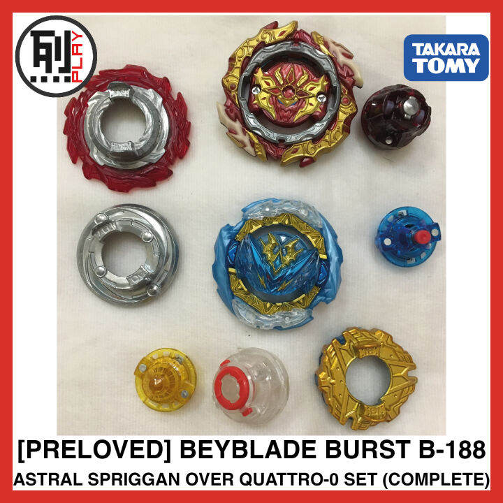 [preloved] Beyblade Burst B 188 Astral Spriggan Over Quattro 0 Set Complete Takara Tomy Lazada