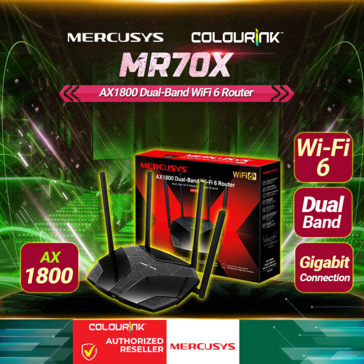 MERCUSYS AX1800 Wi-Fi 6ルーター Powered by TP-Link デュアルバンド