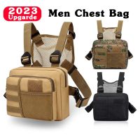 Functional Tactical Chest Bag For Men Fashion Bullet Hip Hop Vest Streetwear Bag Waist Pack Unisex Black Chest Rig Bag Backpack