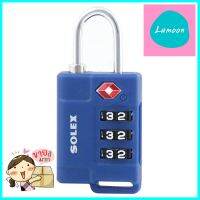 กุญแจรหัส SOLEX TSA 33 31 MM สีนํ้าเงินCOMBINATION PADLOCK SOLEX TSA 33 31MM BLUE **คุ้มที่สุดแล้วจ้า**