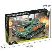 ProudNada Toys ตัวต่อ รถถัง รถทหาร เอ็ม 4 เชอร์แมน CAYI WORLD WAR II SHERMAN M4A1 1:35 740+ PCS 6809