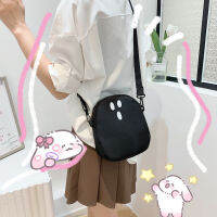 กระเป๋าหิ้วการ์ตูนสำหรับผู้หญิงเยาวชนสายสะพายไหล่ Crossbody กระเป๋าผ้าใบน่ารักสาวๆฮาราจูกุสบายๆกระเป๋าถือสตรี