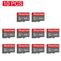 SHANDIAN 10 PCS LOT Smart SD Card 32GB High Speed Class 10 16GB 64GB Real Capacity 128GB Mini SD TF Meme Card for Smartphones