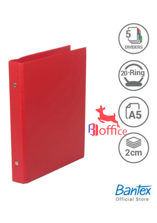 Bantex School Binder A5 1324 / Bantex 1324 / Loose Leaf Ring Besi