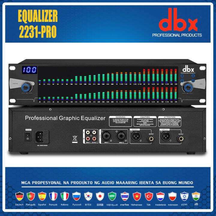 DBX 2231PRO Equalizer EQ digital equalizer Builtin na 100DSP effect 2layer 37segment na