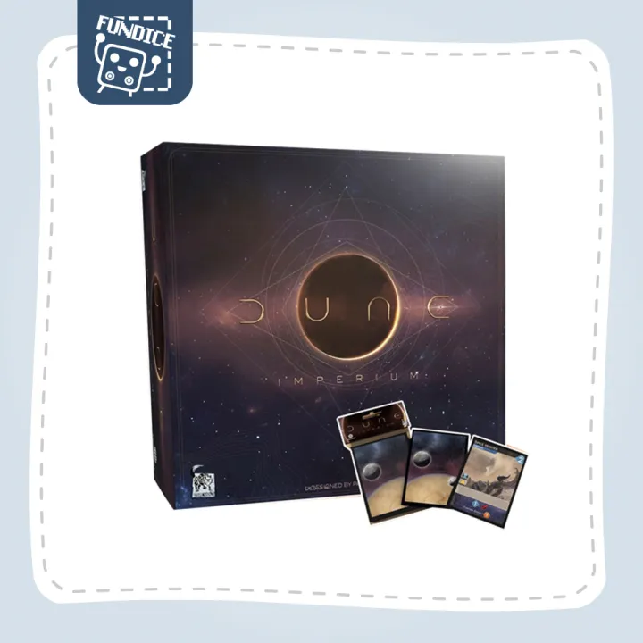 Fun Dice Dune Imperium Deluxe Upgrade with 2 Packs of Card Sleeves (Arrakis) Board Game