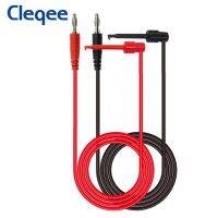 Cleqee P1039ชุดนำทดสอบแบบหนีบตะขอทดสอบปลั๊ก4มม. สาย Mini-Grabber สำหรับเครื่องมือทดสอบอิเล็กทรอนิกส์มัลติมิเตอร์2ชิ้น/4ชิ้น