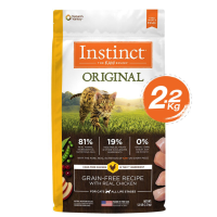 อาหารเม็ดสำหรับแมว อินสติงต์ ออริจินอล ไก่ 2.2 กิโลกรัม Instinct Cat Original Grain-Free Recipe with Real Chicken 2.2 kg