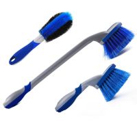 Car Cleaning Kit Tool Car Tire Brush Wheel Hub Brush Rim Brush Car Wash Kit Deep Clean Tire Brush Set Clean Without Dead Ends Bl