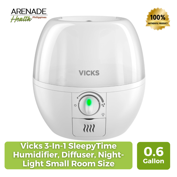 Vicks 3In1 SleepyTime Humidifier, Diffuser, NightLight (0.6 Gallon