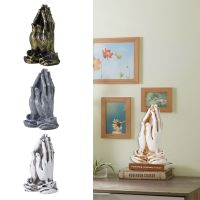 、’】【‘ Vertical Hands Sculpture Resin Ornaments Mini Hands Praying Statues Crafts Home Decor Gifts