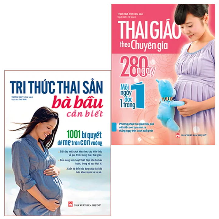 Sách: Combo Tri Thức Thai Sản Bà Bầu Cần Biết + Thai Giáo Theo Chuyên Gia (TB)