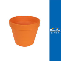 HomePro กระถางพลาสติก  ไซส์ S 18 ซม. สีส้ม แบรนด์ BABA